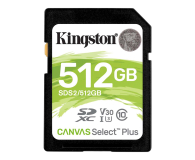 KINGSTON SD Canvas Select Plus 512GB, 100/85 MB/s - 529855 - zdjęcie 1